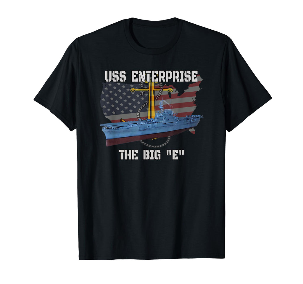 Aircraft Carrier Uss Enterprise T-Shirt - Casual Everyday Wear Men Women - T-Shirt, Sweatshirt, Hoodie