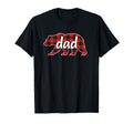 Dad Buffalo Plaid Bear Rustic T-Shirt - Fun Novelty Design for Adults - T-Shirt, Sweatshirt, Hoodie