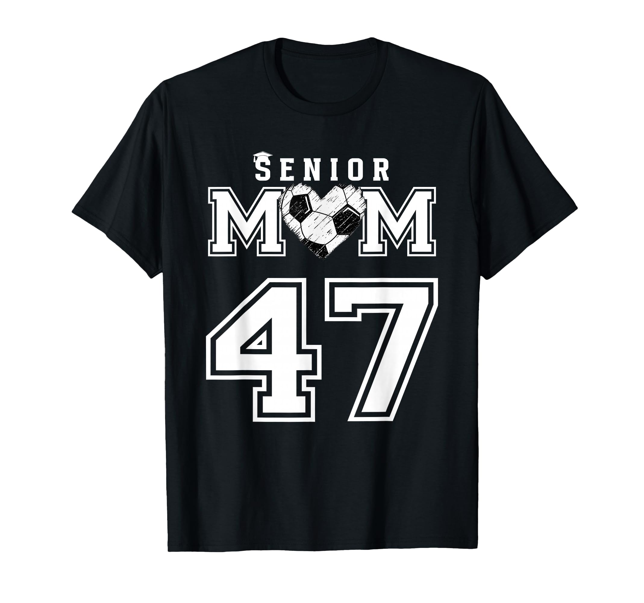 Proud Senior Soccer Mom Custom Jersey T-Shirt - Graphic Print for Adults - T-Shirt, Sweatshirt, Hoodie