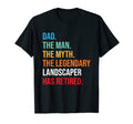Dad Legendary Landscaper Has Retired T-Shirt - Custom Art Print Unisex - T-Shirt, Sweatshirt, Hoodie
