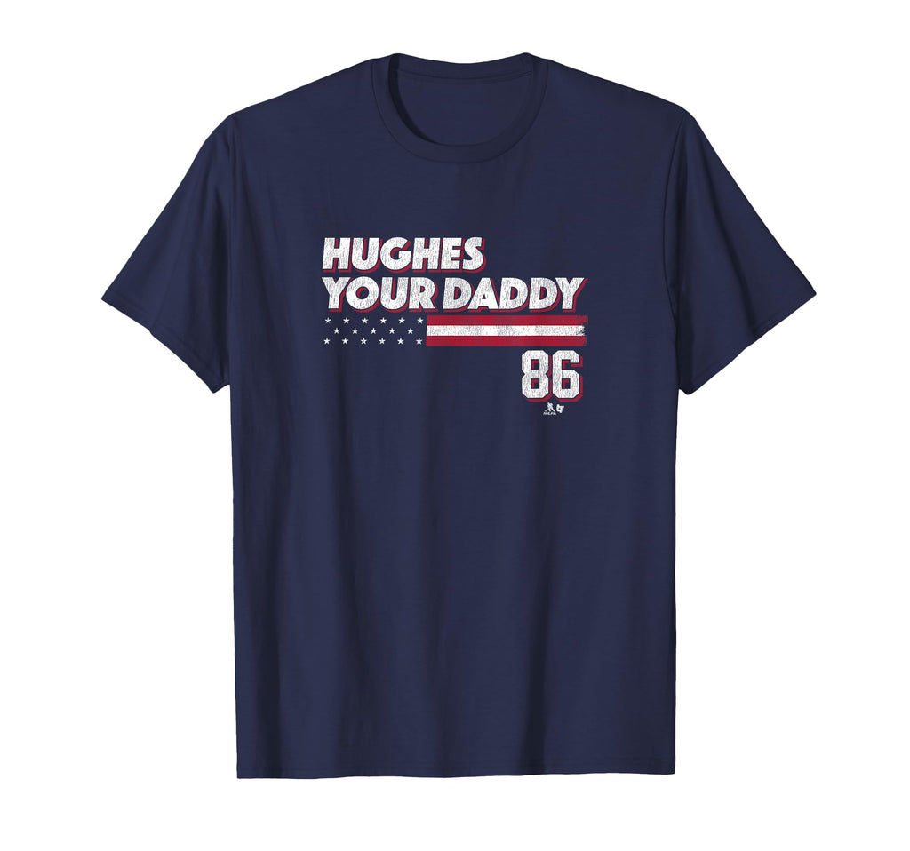 Jack Hughes Your Daddy Stars Stripes T-Shirt - Trendy Graphic for Adults - T-Shirt, Sweatshirt, Hoodie