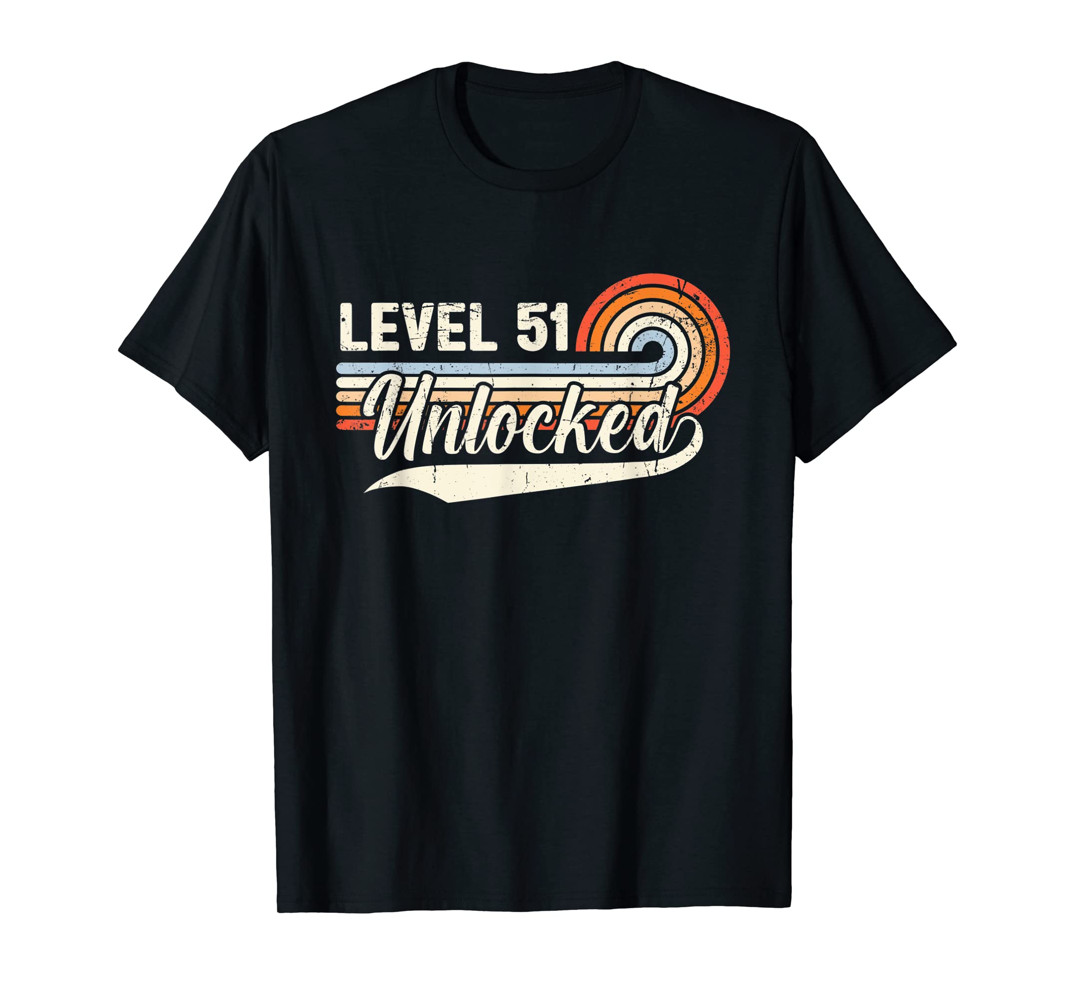 Level 51 Unlocked 51St Birthday Gamer T-Shirt - Trendy Graphic for Adults - T-Shirt, Sweatshirt, Hoodie