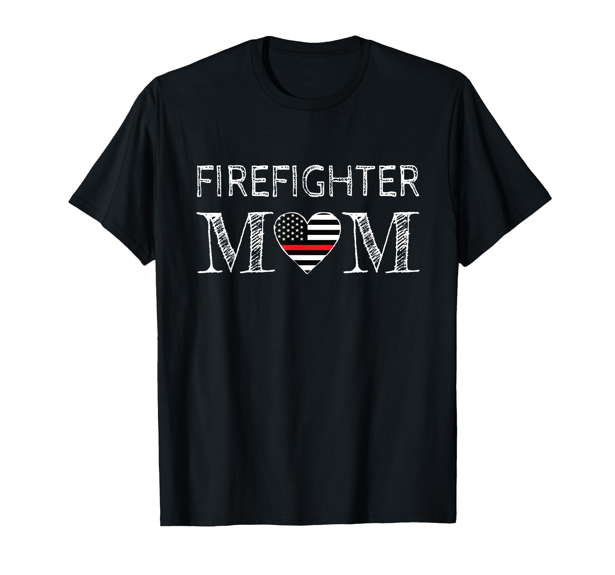 Firefighter Mom Mother Support Thin Red T-Shirt - Streetwear Style Unisex - T-Shirt, Sweatshirt, Hoodie