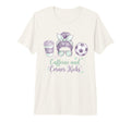 Caffeine And Corner Kicks Momlife T-Shirt - Aesthetic Graphic for Adults - T-Shirt, Sweatshirt, Hoodie
