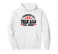 Promoted To Twin Dad Est 2026 New Hoodie - Fun Novelty Design for Adults - T-Shirt, Sweatshirt, Hoodie