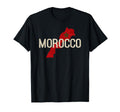 Morocco Flag Colors Country T-Shirt - Custom Art Print Men Women - T-Shirt, Sweatshirt, Hoodie