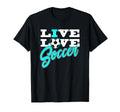 Soccer Live Love Blue T-Shirt - Custom Art Print Men Women - T-Shirt, Sweatshirt, Hoodie