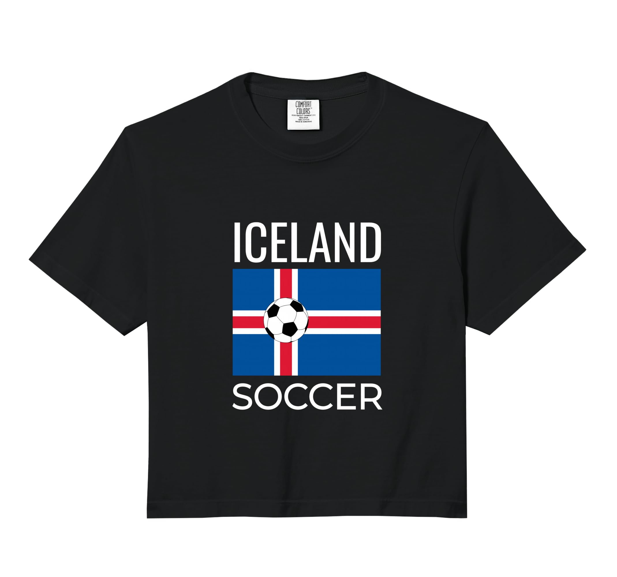 Iceland Soccer Football Ball Comfort Hoodie - Streetwear Style Unisex - T-Shirt, Sweatshirt, Hoodie