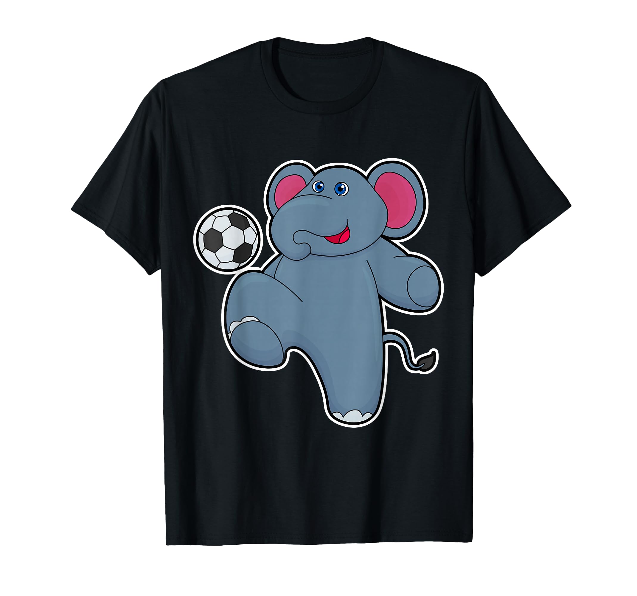 Elephant Soccer Player Soccer Sports T-Shirt - Fun Novelty Design Men Women - T-Shirt, Sweatshirt, Hoodie