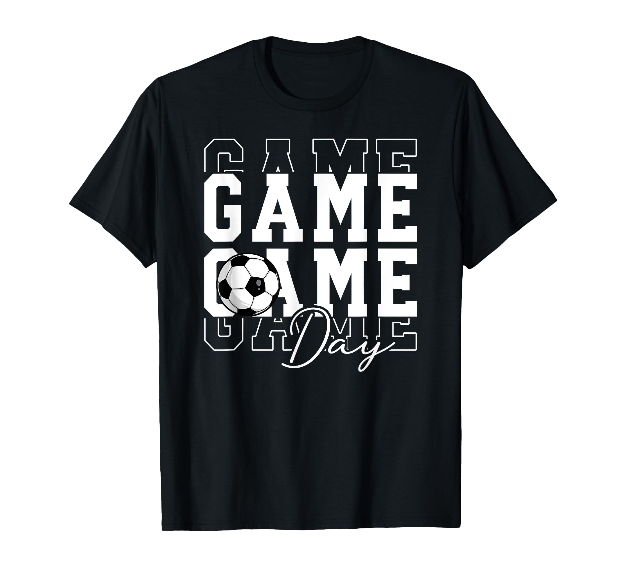 Game Day Soccer Funny Soccer Game T-Shirt - Aesthetic Graphic for Adults - T-Shirt, Sweatshirt, Hoodie