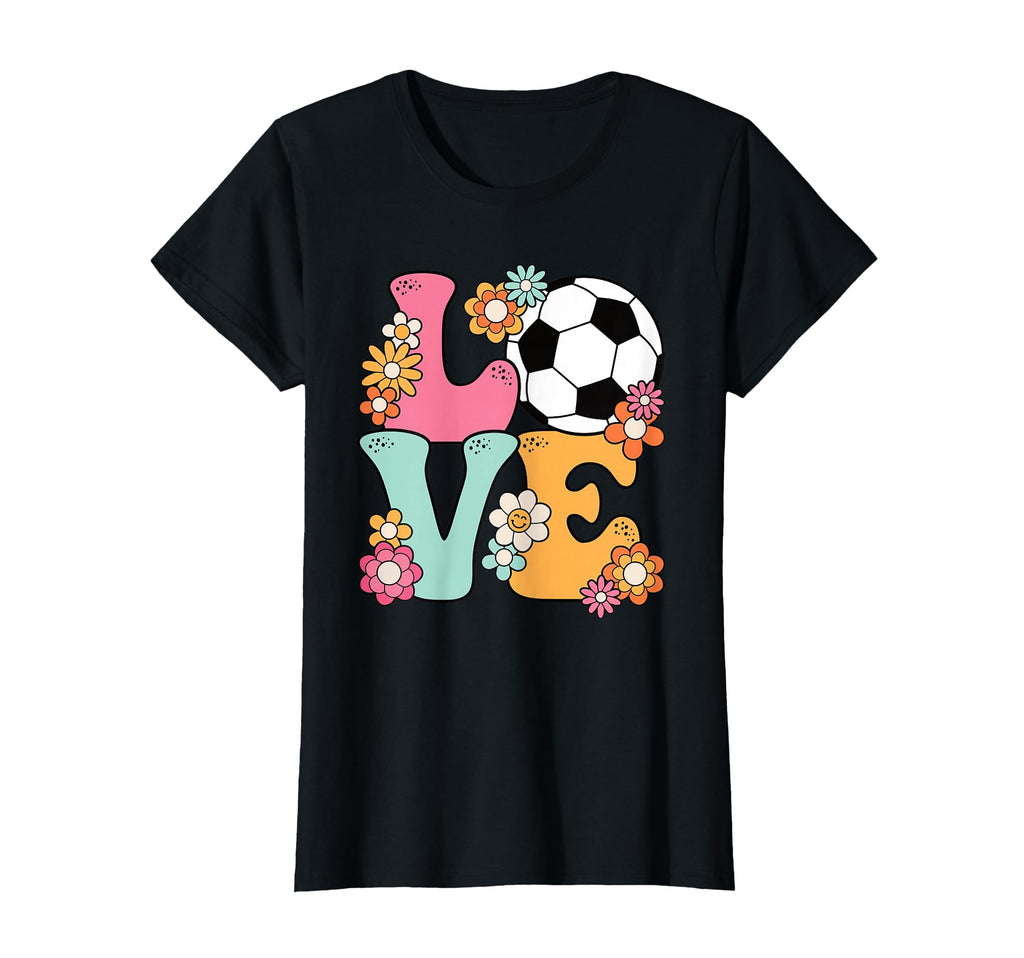 Groovy Soccer Love Soccer Lover Teens T-Shirt - Trendy Graphic for Adults - T-Shirt, Sweatshirt, Hoodie