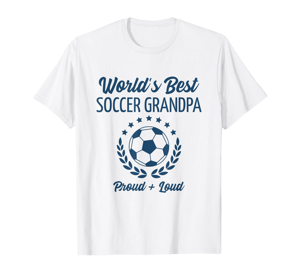 Worlds Best Soccer Grandpa Grandfather T-Shirt - Novelty Apparel for Adults - T-Shirt, Sweatshirt, Hoodie