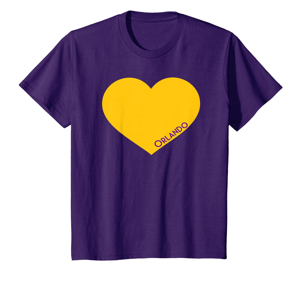 Orlando Soccer City Fan Color Heart T-Shirt - Custom Art Print Unisex - T-Shirt, Sweatshirt, Hoodie