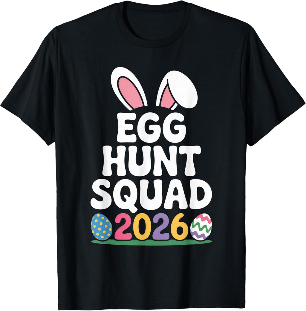 Egg Hunt Squad 2026 Family Fun Easter Celebration - Adult & Kids T-Shirts, Sweatshirts & Hoodies apparel design preview 1