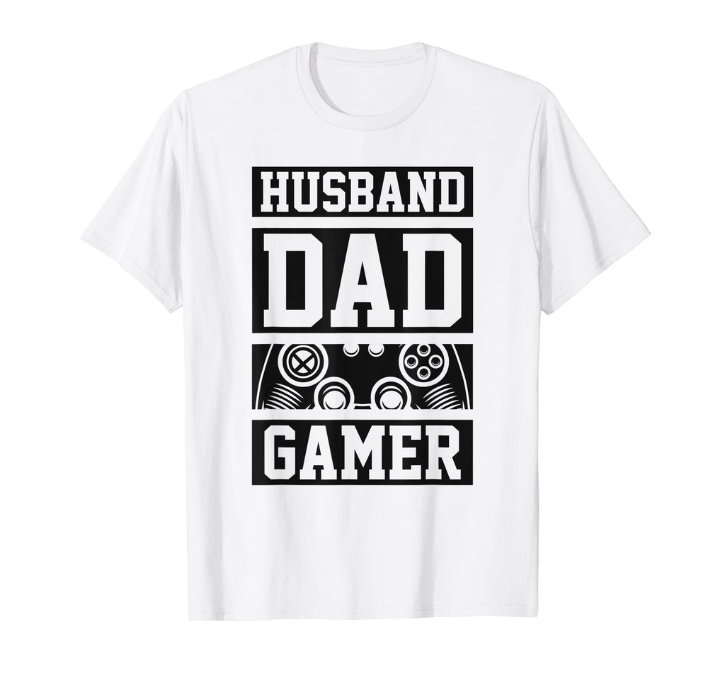 Husband Dad Gamer Gamer Gift T-Shirt - Custom Art Print Men Women - T-Shirt, Sweatshirt, Hoodie