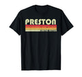 Preston Gift Name Personalized Funny T-Shirt - Aesthetic Graphic Unisex - T-Shirt, Sweatshirt, Hoodie