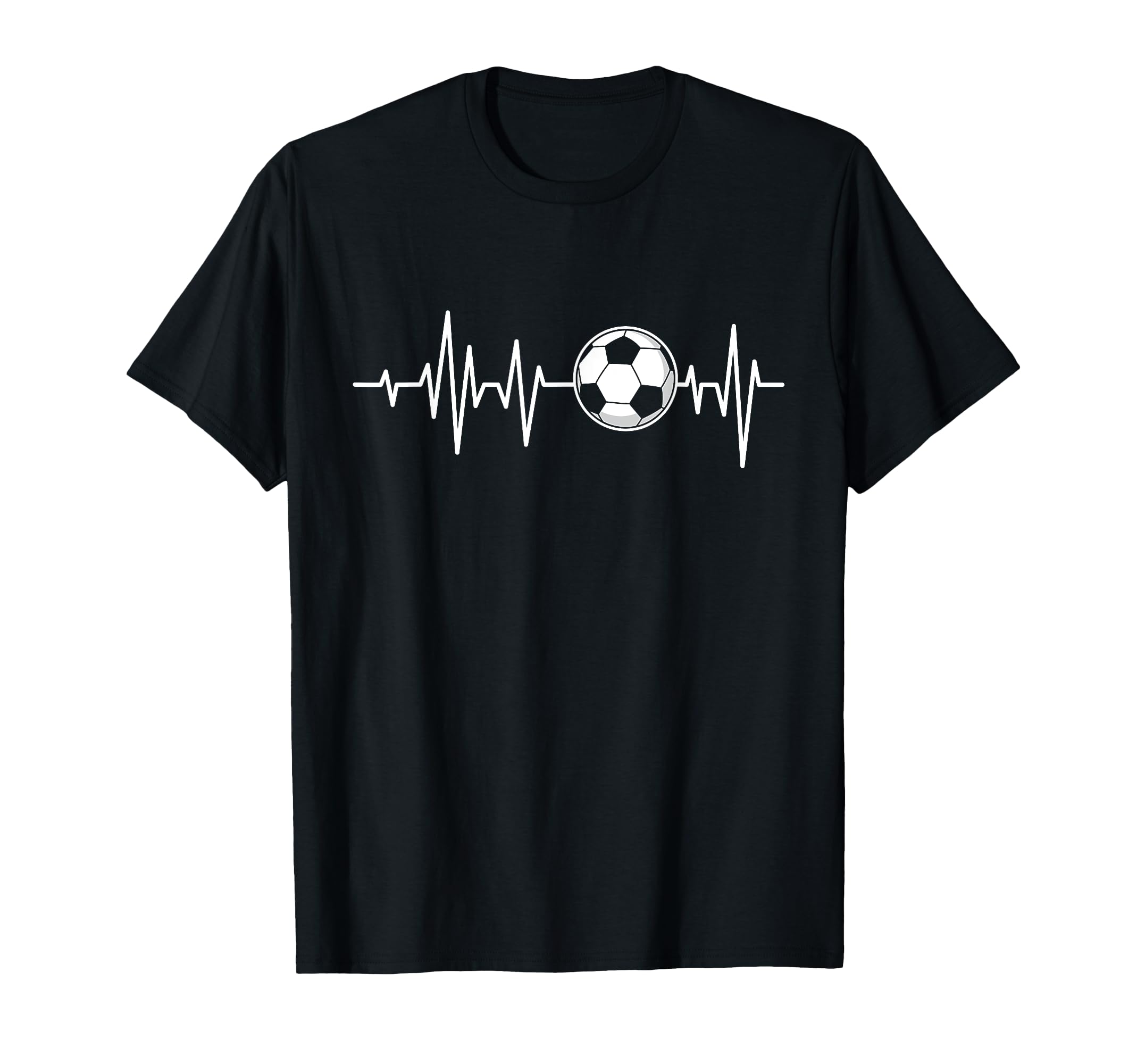 Soccer Heartbeat Soccer Lover Soccer T-Shirt - Custom Art Print Men Women - T-Shirt, Sweatshirt, Hoodie