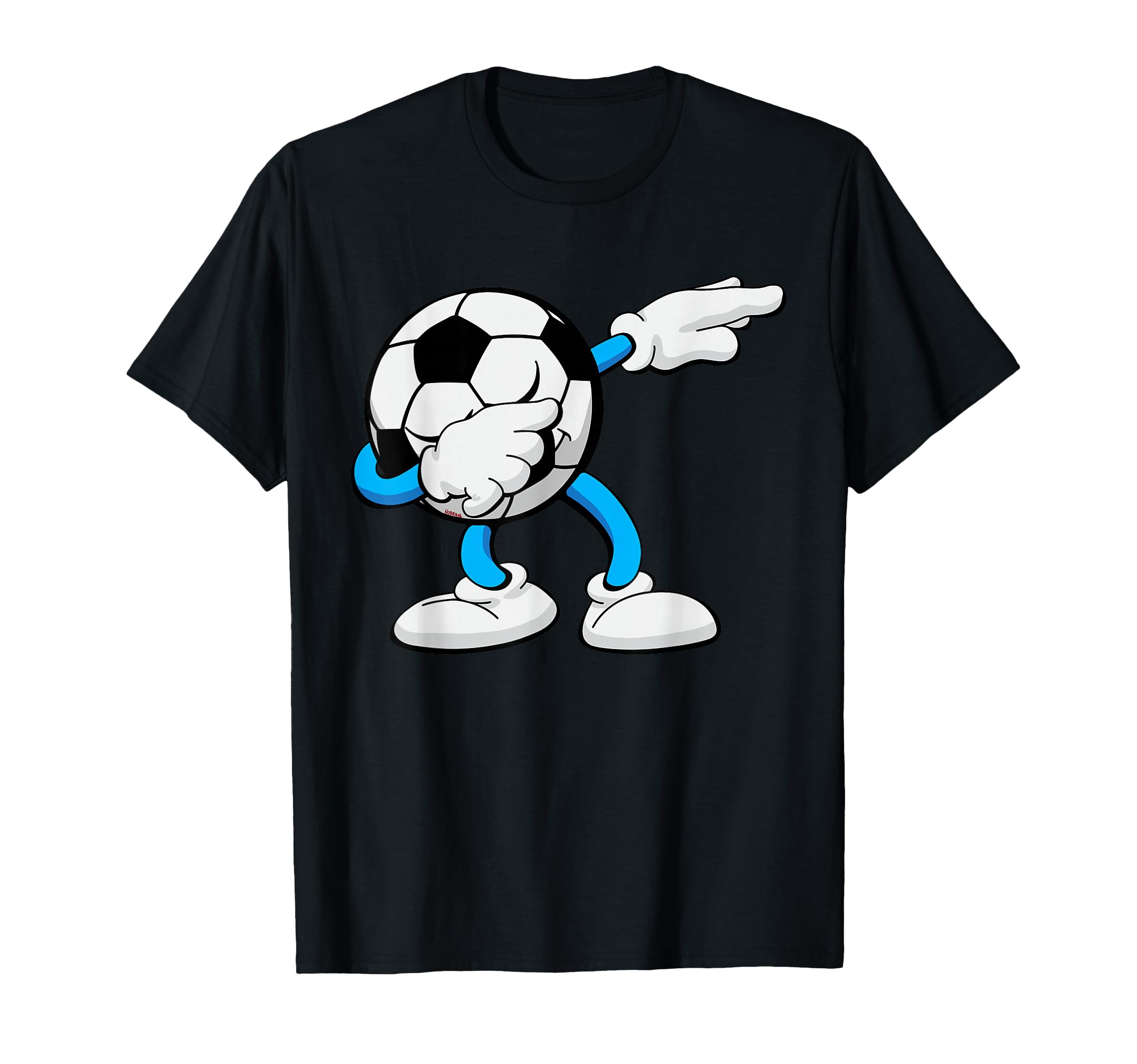 Dabbing Soccer Ball Funny Cartoon Soccer T-Shirt - Novelty Apparel Unisex - T-Shirt, Sweatshirt, Hoodie