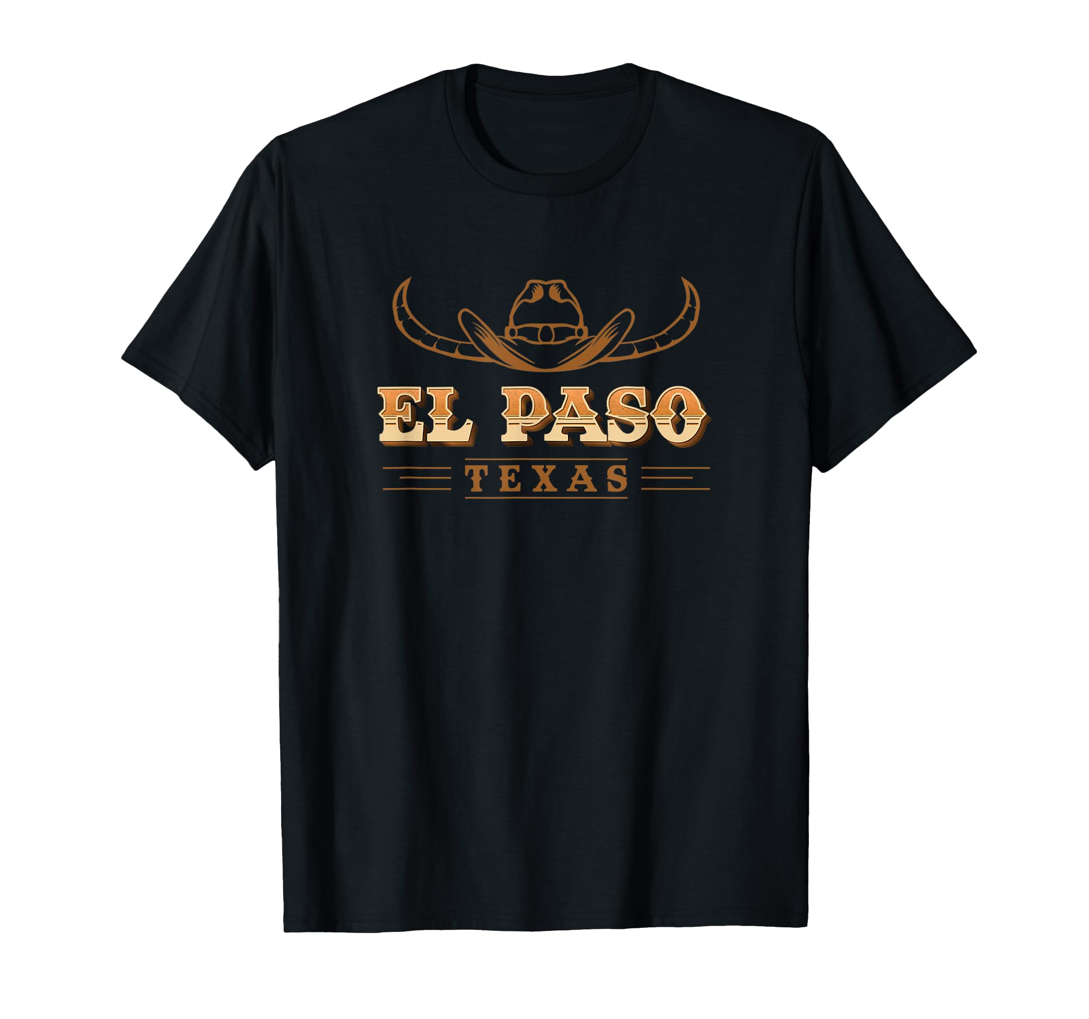El Paso Texas Cowboy Hat Cattle T-Shirt - Aesthetic Graphic Men Women - T-Shirt, Sweatshirt, Hoodie