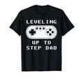 Leveling Up To Step Dad Video Gamer T-Shirt - Trendy Graphic for Adults - T-Shirt, Sweatshirt, Hoodie