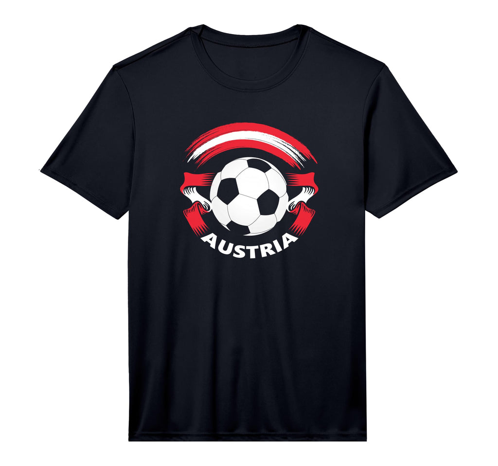 Austria Soccer Fan Flag And Football T-Shirt - Streetwear Style Unisex - T-Shirt, Sweatshirt, Hoodie