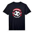 Austria Soccer Fan Flag And Football T-Shirt - Streetwear Style Unisex - T-Shirt, Sweatshirt, Hoodie