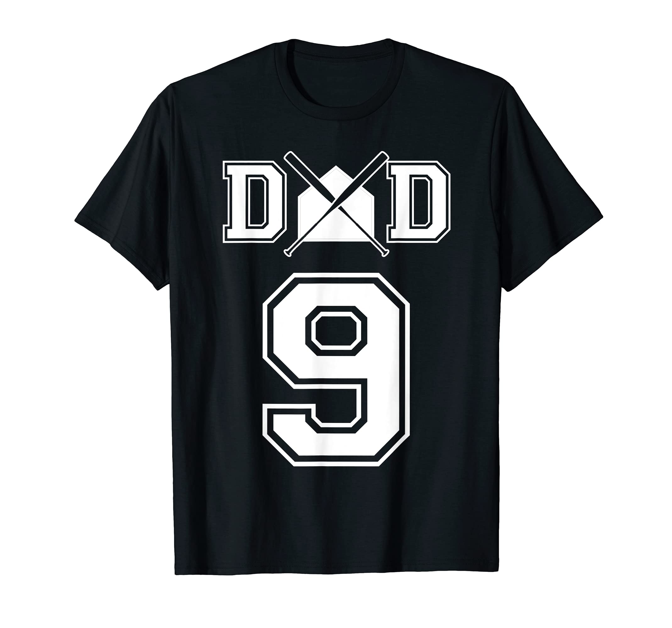 Number 9 Players Biggest Fan Baseball Or T-Shirt - Custom Art Print Unisex - T-Shirt, Sweatshirt, Hoodie