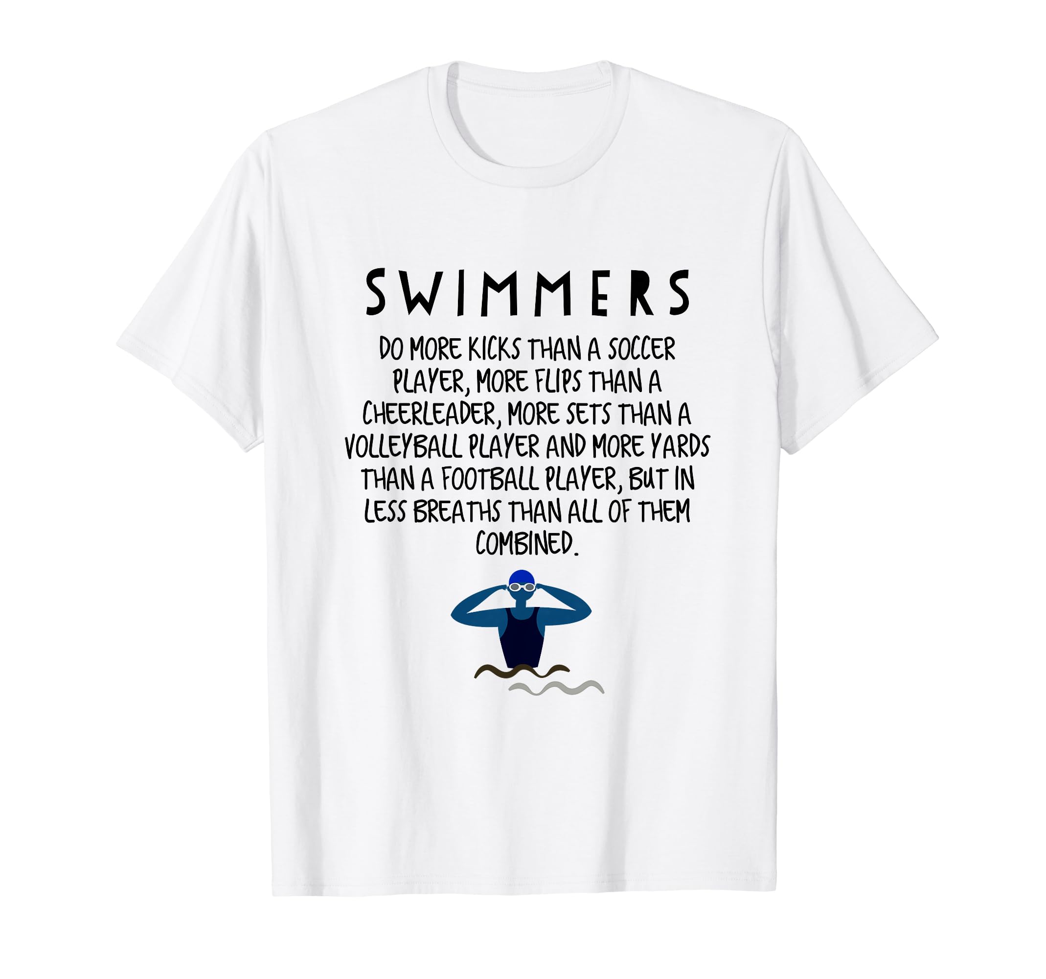 Funny Professional Swimmer Does More T-Shirt - Aesthetic Graphic Men Women - T-Shirt, Sweatshirt, Hoodie