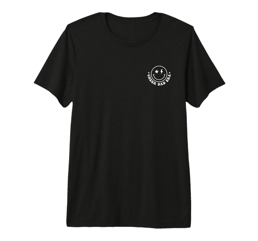 My Cheer Dad Era Groovy 2 Sides Tri T-Shirt - Casual Everyday Wear Unisex - T-Shirt, Sweatshirt, Hoodie