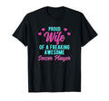 Soccer Lover Husband Soccer Player Wife T-Shirt - Graphic Print Men Women - T-Shirt, Sweatshirt, Hoodie