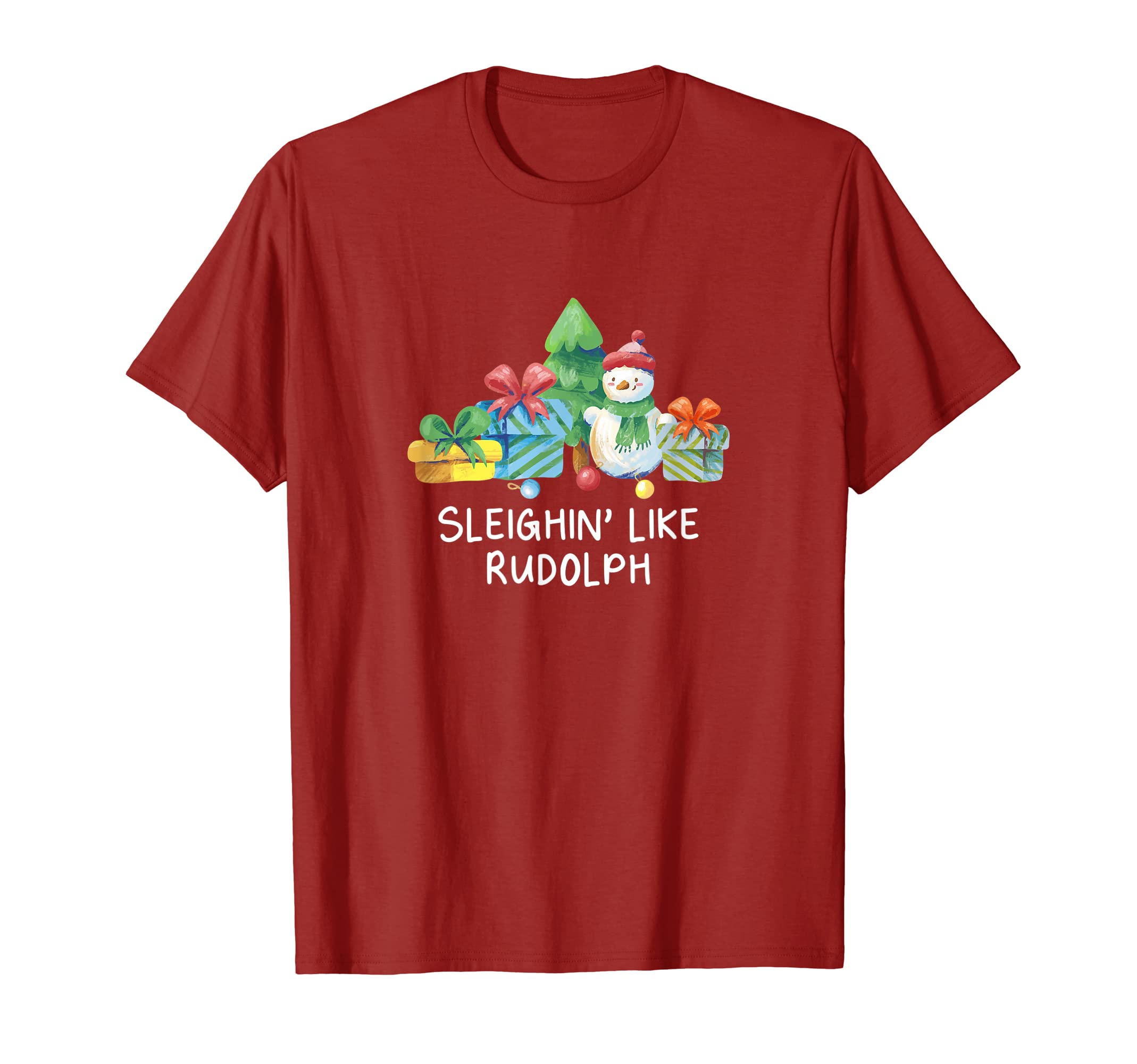 Sleighin Like Rudolph Dad Jokes T-Shirt - Aesthetic Graphic for Adults - T-Shirt, Sweatshirt, Hoodie