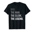 Mens Dad Clerk Legend T-Shirt - Custom Art Print for Adults - T-Shirt, Sweatshirt, Hoodie