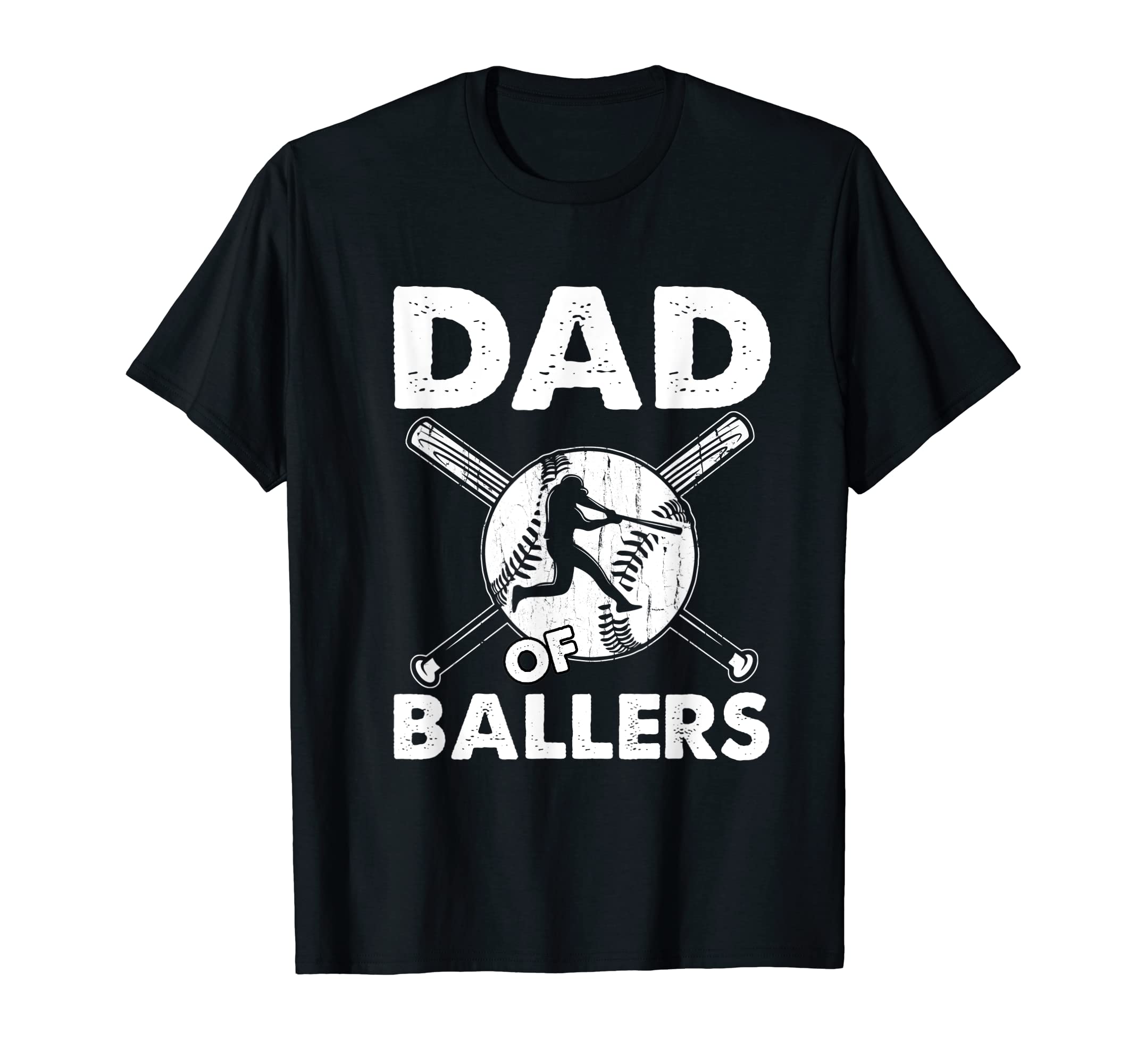 Mens Dad Ballers Baseball Softball Gifts T-Shirt - Novelty Apparel Unisex - T-Shirt, Sweatshirt, Hoodie