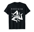 Sicilia Flag Sicily Palermo Italy T-Shirt - Custom Art Print for Adults - T-Shirt, Sweatshirt, Hoodie