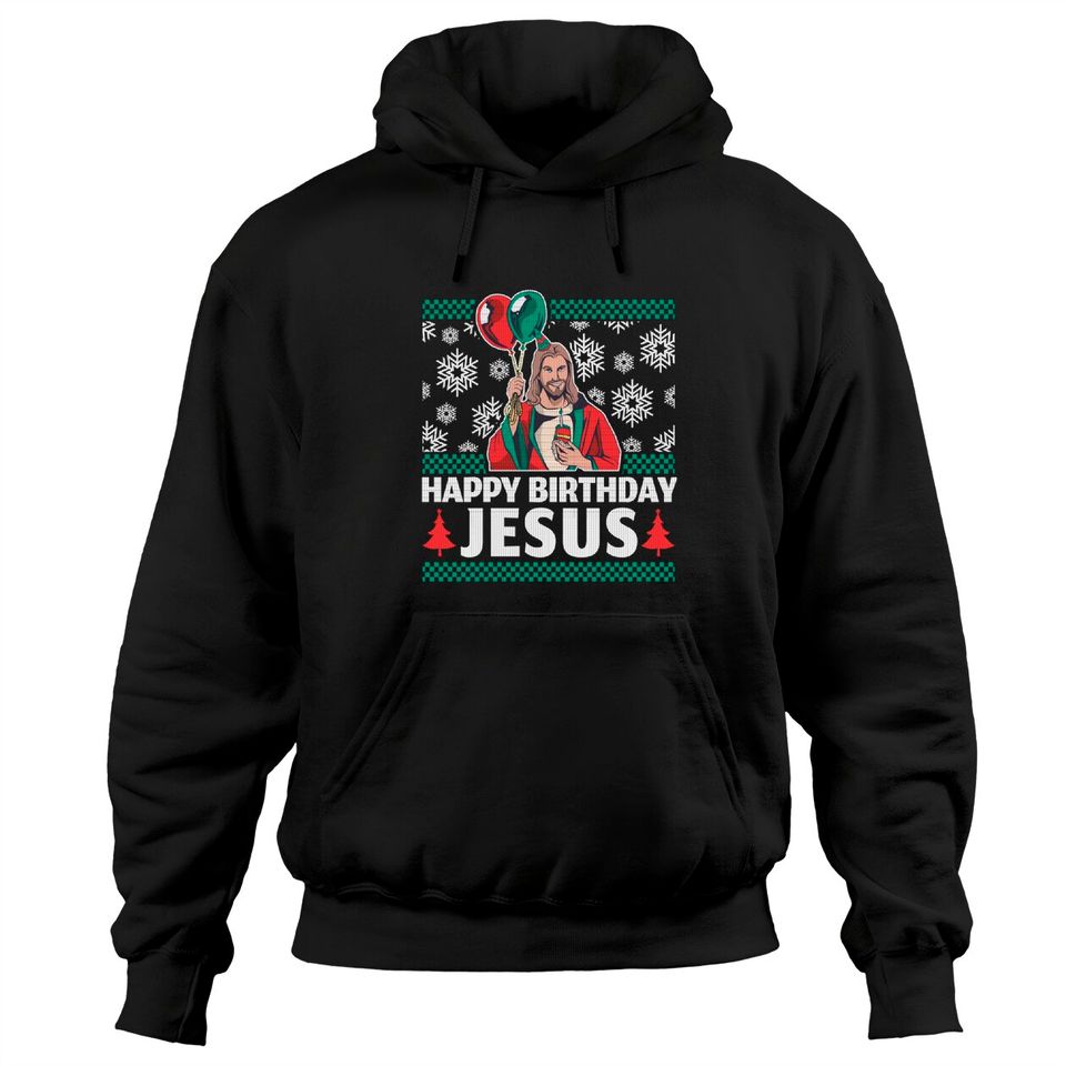 Happy Birthday Jesus - Adult & Kids T-Shirts, Sweatshirts & Hoodies apparel design preview 1