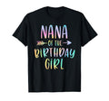 Nana Birthday Tie Dye Colorful Bday T-Shirt - Aesthetic Graphic for Adults - T-Shirt, Sweatshirt, Hoodie