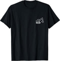 Minimalist Excavator Pocket Badge Icon Construction - Adult & Kids T-Shirts, Sweatshirts & Hoodies apparel design preview 1