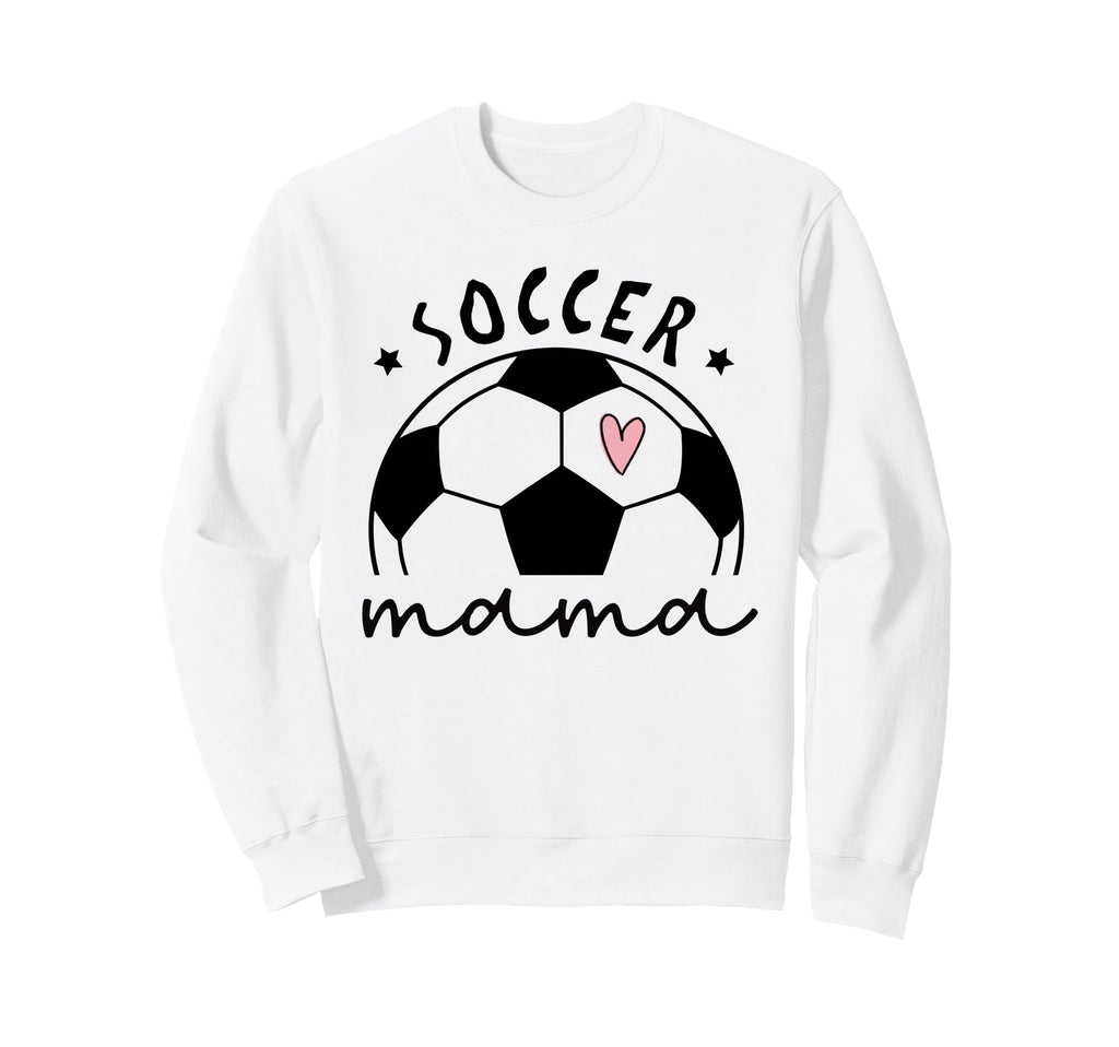 Soccer Mama Heart Ball Game Sweatshirt - Casual Everyday Wear Men Women - T-Shirt, Sweatshirt, Hoodie