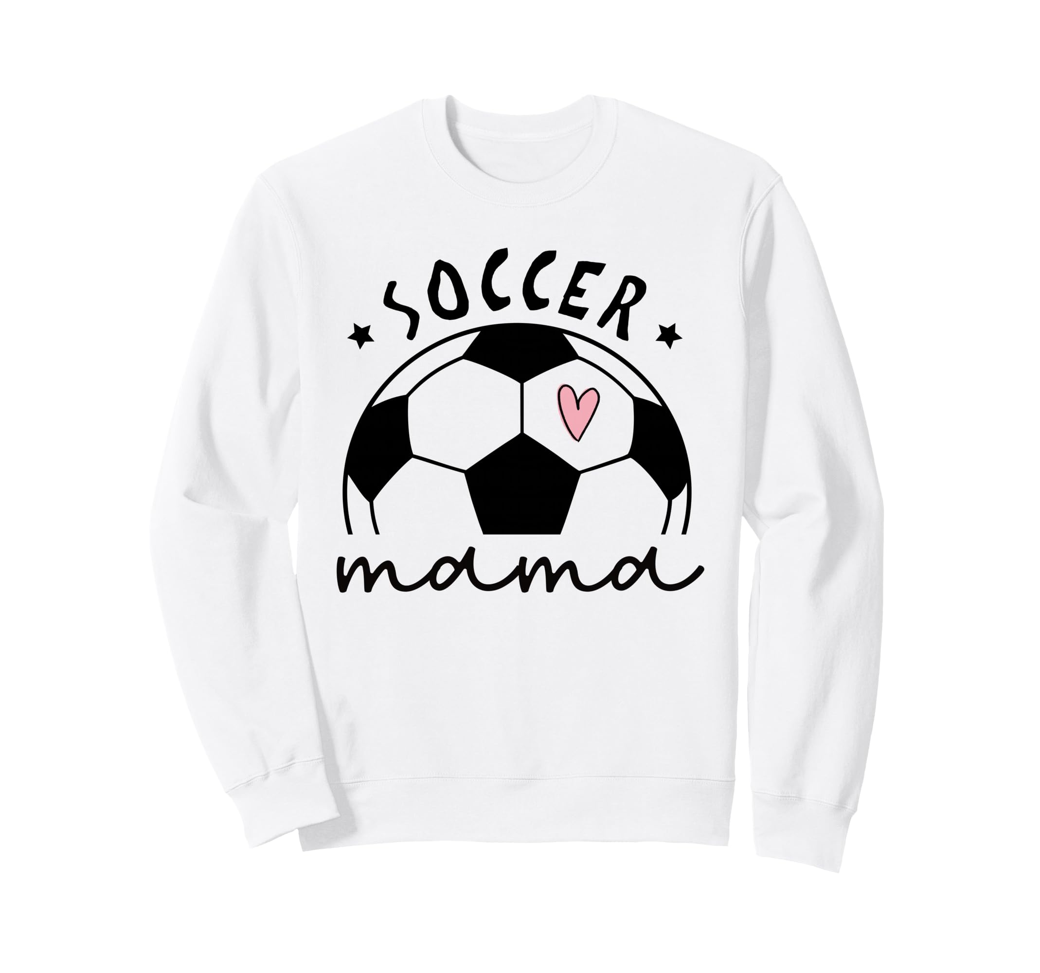 Soccer Mama Heart Ball Game Sweatshirt - Casual Everyday Wear Men Women - T-Shirt, Sweatshirt, Hoodie