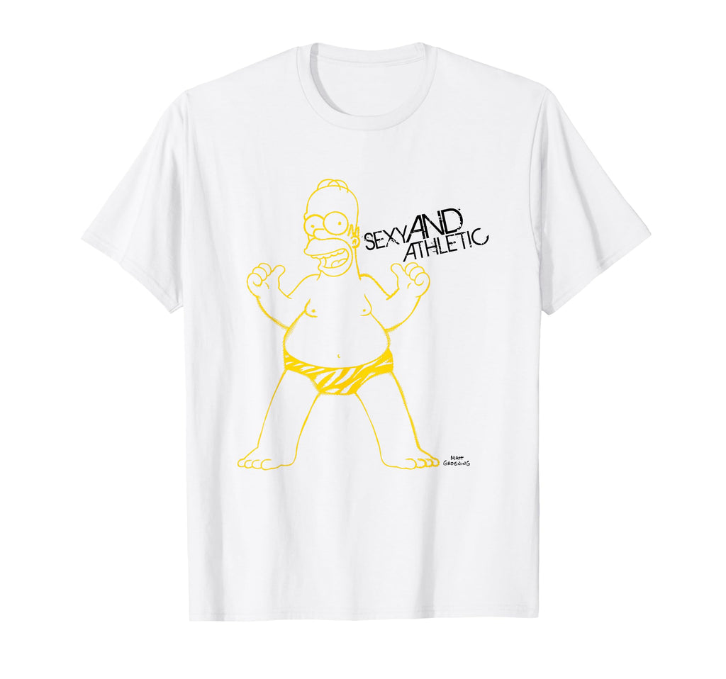 Simpsons Homer Sexy And Athletic Dad T-Shirt - Unique Graphic for Adults - T-Shirt, Sweatshirt, Hoodie