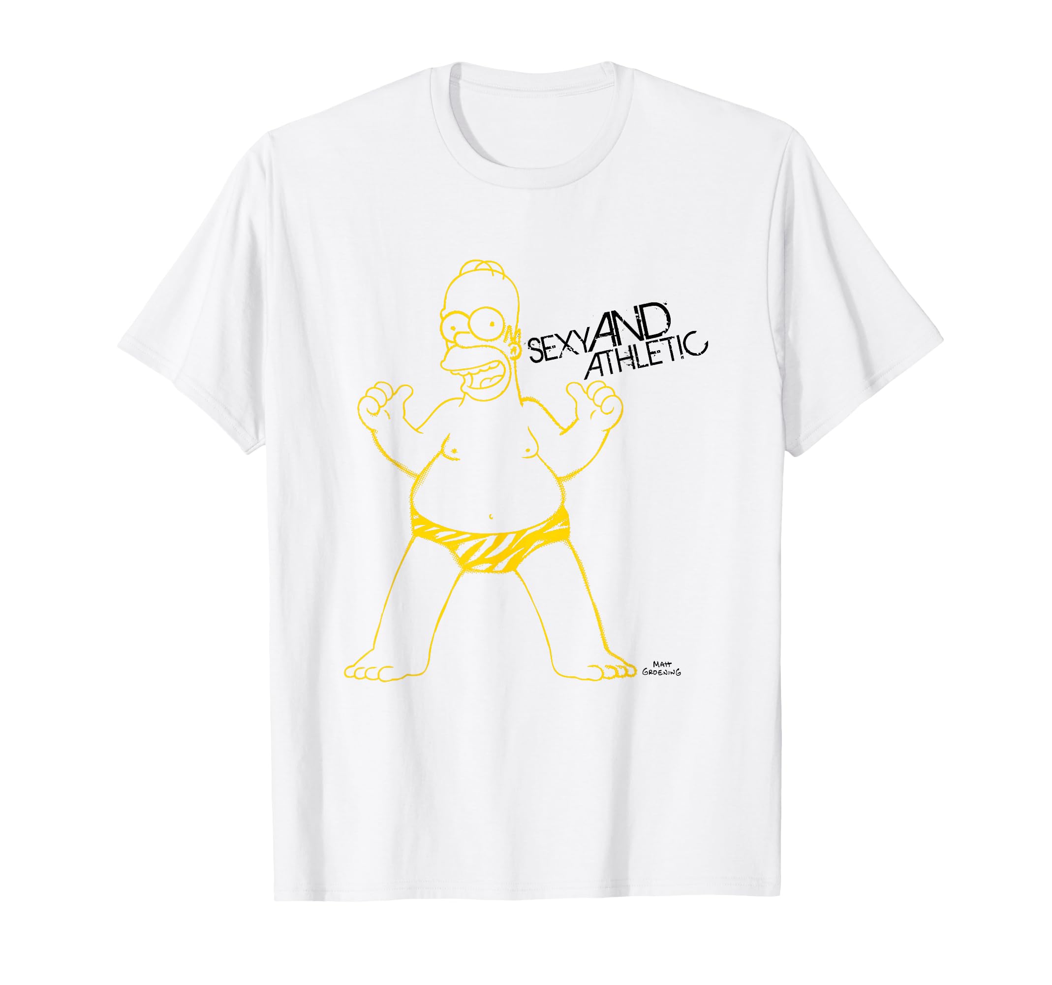 Simpsons Homer Sexy And Athletic Dad T-Shirt - Unique Graphic for Adults - T-Shirt, Sweatshirt, Hoodie
