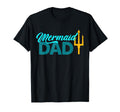 Mermaid Dad Mermaid Birthday Party T-Shirt - Minimalist Print Men Women - T-Shirt, Sweatshirt, Hoodie