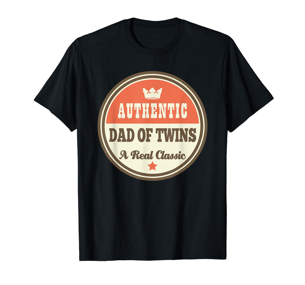 Dad Twins Funny Announcement Gift T-Shirt - Minimalist Print for Adults - T-Shirt, Sweatshirt, Hoodie