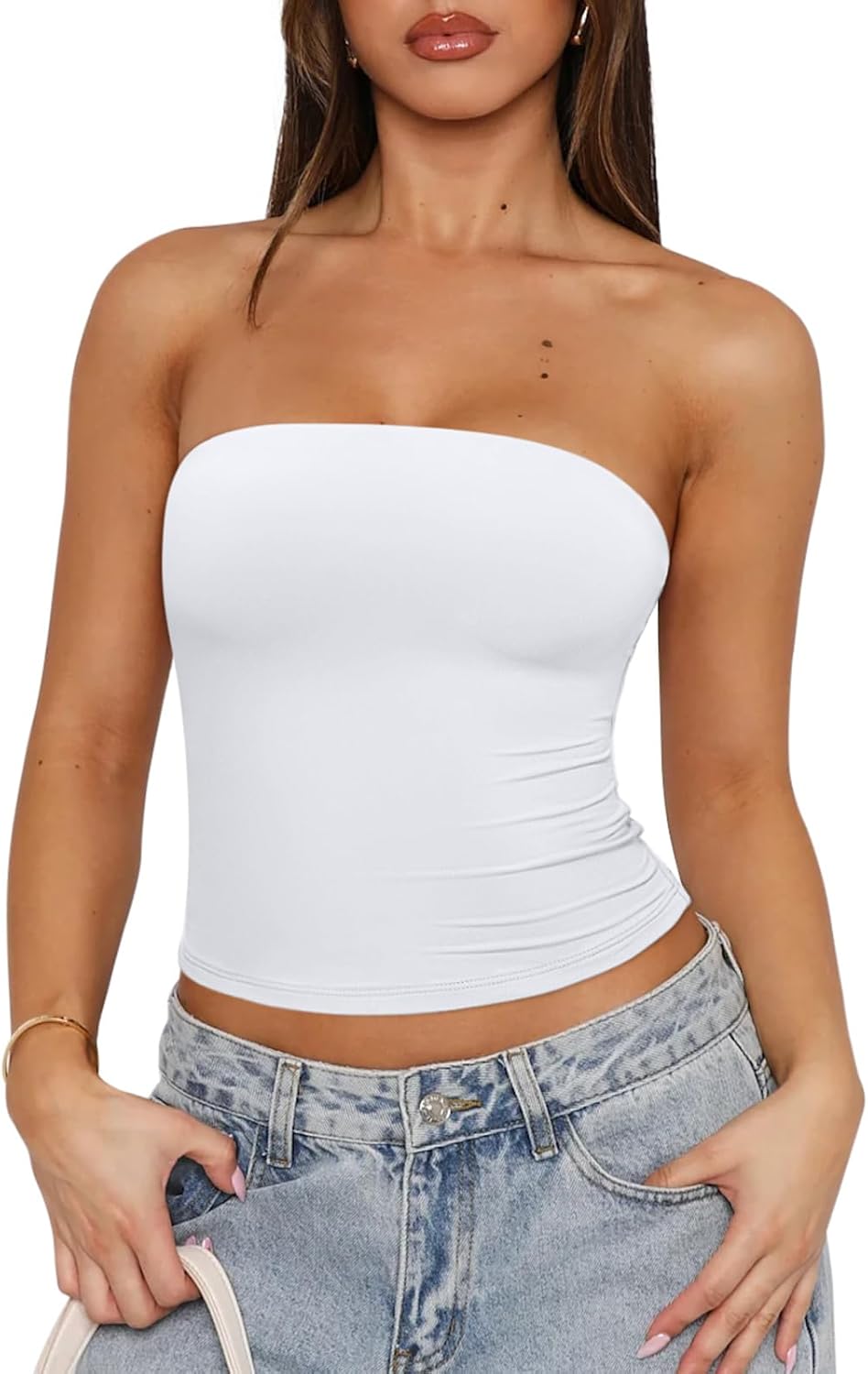 Women's Strapless Tube Top Double Lined Non-Slip Y2K - Adult & Kids T-Shirts, Sweatshirts & Hoodies apparel design preview 1