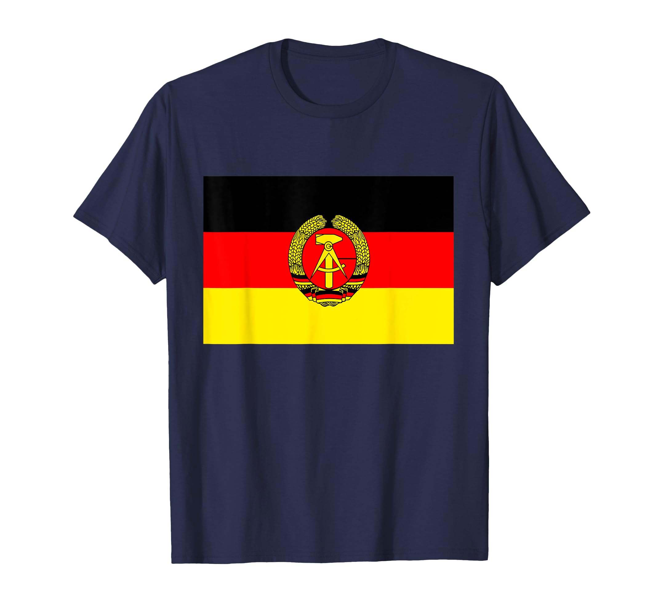 Ddr East Germany Old Emblem Symbol T-Shirt - Fun Novelty Design for Adults - T-Shirt, Sweatshirt, Hoodie