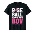 Sisters Funny Baseball Or Bow Love You T-Shirt - Minimalist Print Unisex - T-Shirt, Sweatshirt, Hoodie