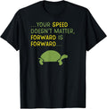 Keep Moving Forward Turtle Positive Motivational - Adult & Kids T-Shirts, Sweatshirts & Hoodies apparel design preview 1