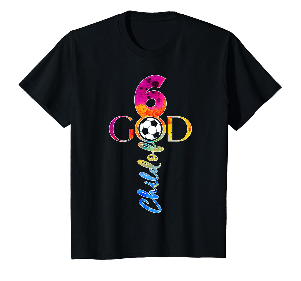 Jesus 6 Years Child God Soccer 6Th T-Shirt - Custom Art Print for Adults - T-Shirt, Sweatshirt, Hoodie