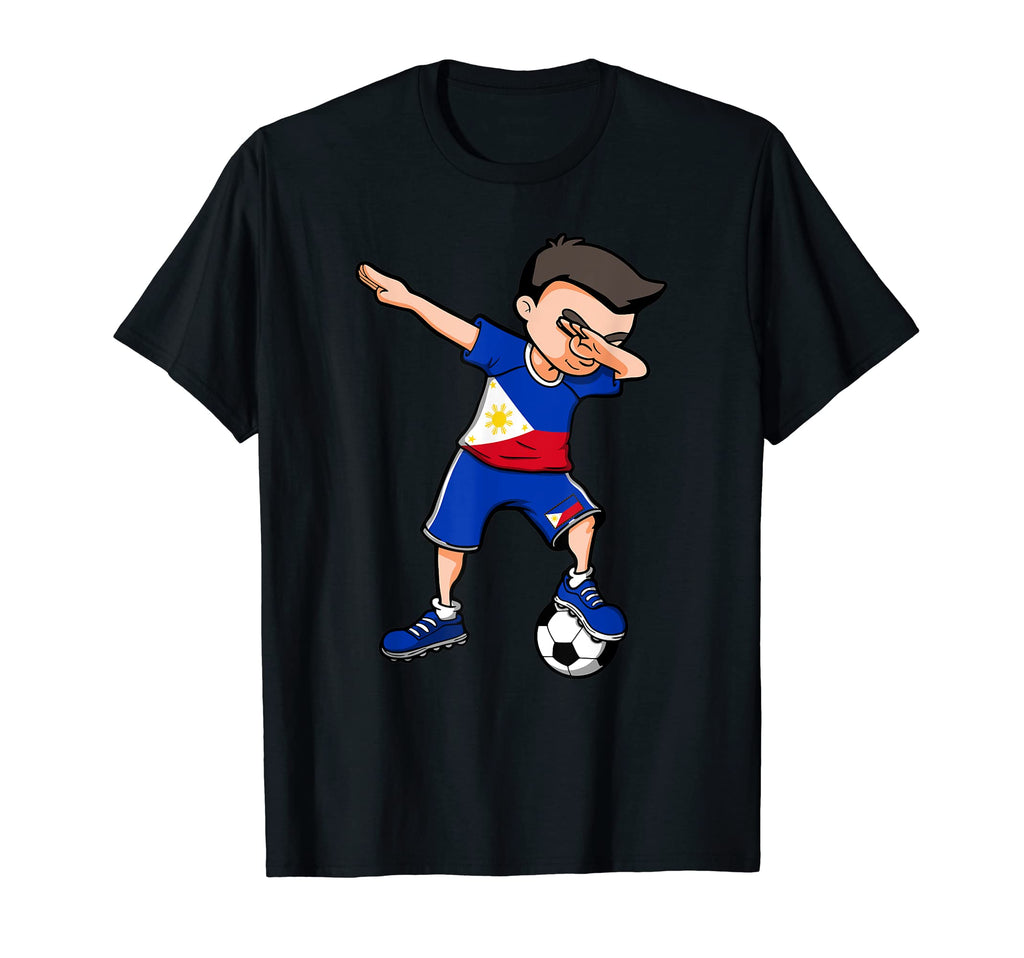 Dabbing Soccer Philippines Fans Jersey T-Shirt - Trendy Graphic Men Women - T-Shirt, Sweatshirt, Hoodie