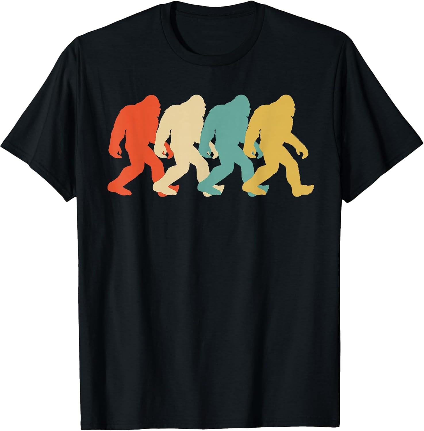 Bigfoot Silhouette Retro Pop Art Sasquatch Graphic - Adult & Kids T-Shirts, Sweatshirts & Hoodies apparel design preview 1